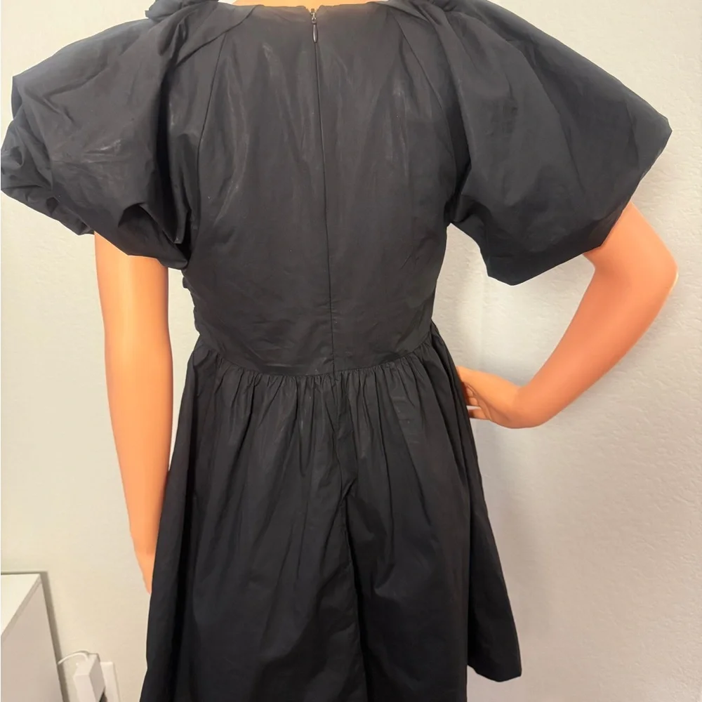 English Factory Black Ruched Ruffled Mini Dress - Picture 11 of 15